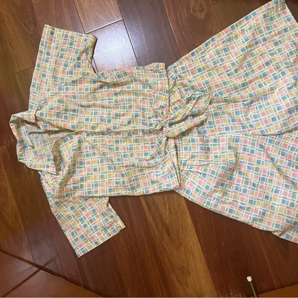 Vintage set colorful shirt and shorts